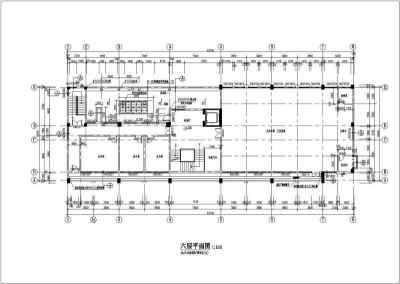 沿街多层办公楼建筑设计CAD施工图纸