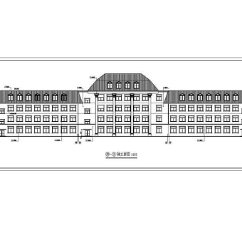 多层简约风格办公楼建筑设计CAD施工图