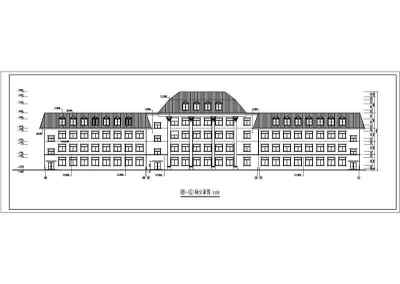 多层简约风格办公楼建筑设计CAD施工图