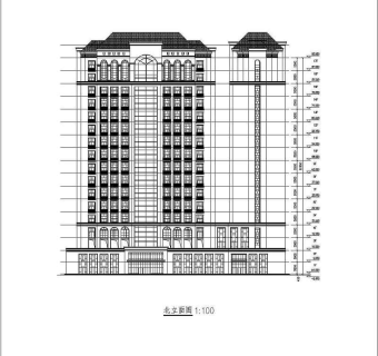某地下二层地上十七层框架结构酒店公寓建筑设计方案