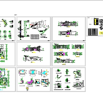 非常受欢迎的50套多种建筑风格的幼儿园建筑CAD图纸3D模型