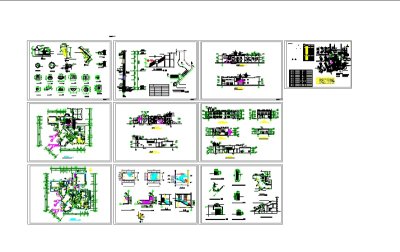 非常受欢迎的50套多种建筑风格的幼儿园建筑CAD图纸3D模型