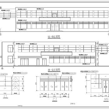 某多层食堂建筑设计施工图3D模型