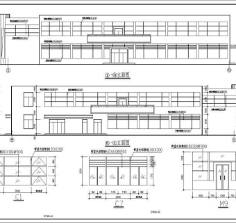 某多层食堂建筑设计施工图3D模型