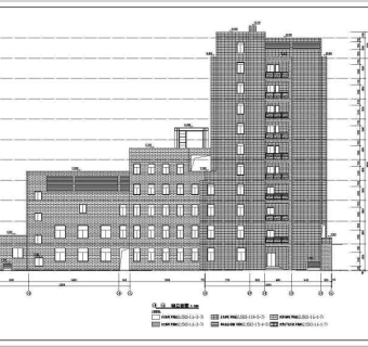 某地10层框架结构酒店建筑设计施工图