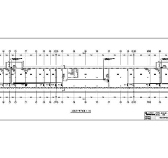 某地三层仿古城墙沿街商业楼建筑设计施工图