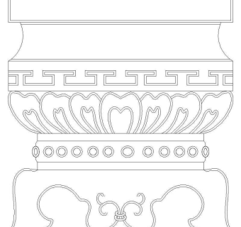 建筑CAD常用千种图块之中式柱