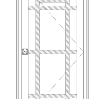 建筑CAD图块之建筑CAD常用图块之门（三）