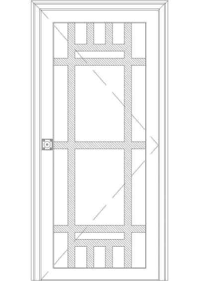 建筑CAD图块之建筑CAD常用图块之门（三）