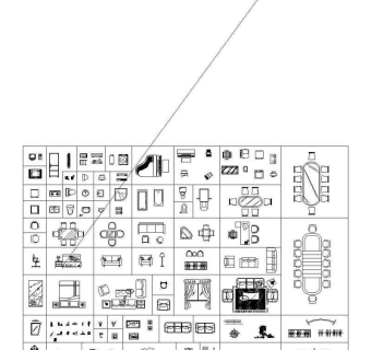 常用的办公家具图块