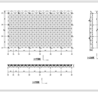 某地中型体育馆网架结构设计施工图