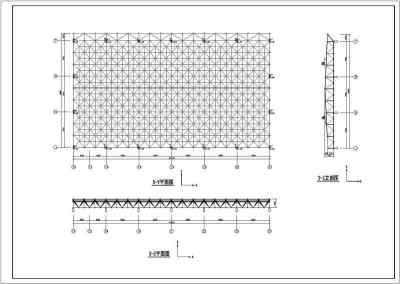 某地中型体育馆网架结构设计施工图