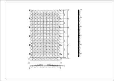 【北京】某大学体育馆结构设计施工图纸3D模型