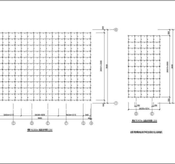 某中学体育馆屋面网架结构设计施工图