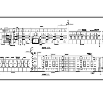 带植草屋面大型综合楼设计图