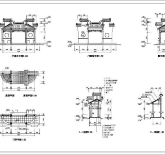 圆、方、三~八角亭、扇亭、重檐亭等22种仿古木亭建筑图3D模型