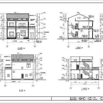 某地两层砖混结构新农村住宅建筑设计施工图纸