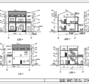 某地两层砖混结构新农村住宅建筑设计施工图纸