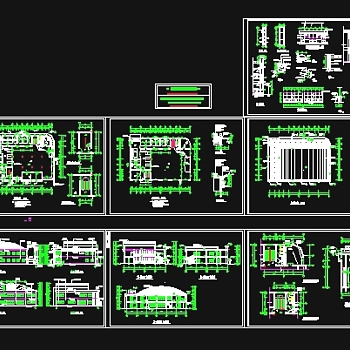 二层食堂建筑设计3D模型