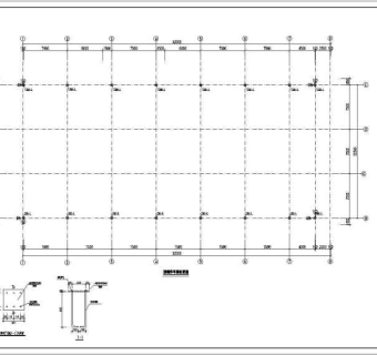 深圳一学校体育馆网架结构设计施工图
