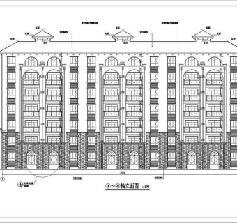 某地6层框剪结构住宅楼建筑设计施工图