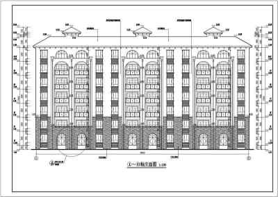 某地6层框剪结构住宅楼建筑设计施工图