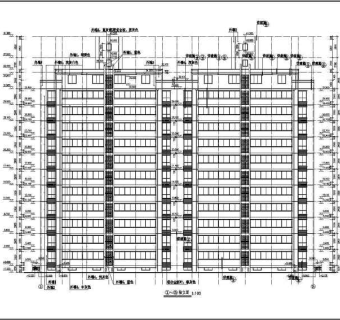 某地11层剪力墙结构住宅楼建筑设计施工图
