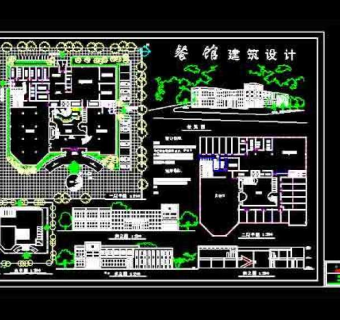 餐馆建筑方案设计3D模型