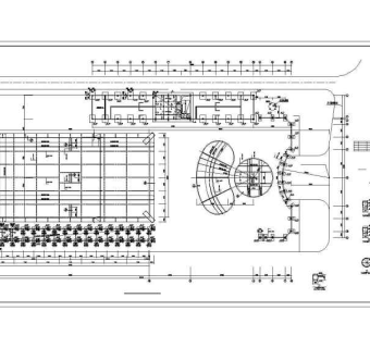 某室外大型游泳池混凝土结构施工图