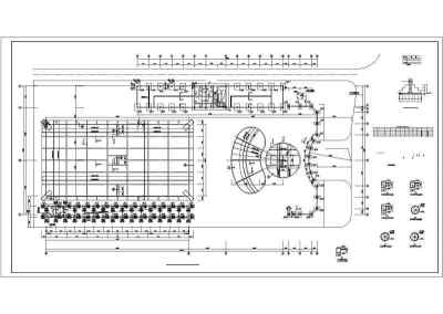 某室外大型游泳池混凝土结构施工图