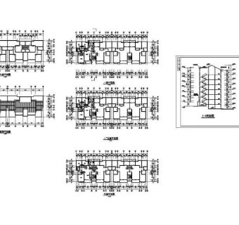 某小区多层住宅楼建筑方案设计图