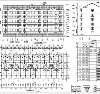 山东莱阳市某地五层砖混结构住宅建筑设计施工图纸