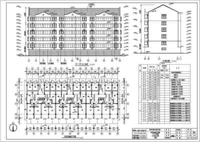 山东莱阳市某地五层砖混结构住宅建筑设计施工图纸