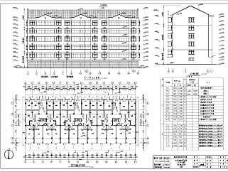 山东莱阳市某地五层砖混结构住宅建筑设计施工图纸