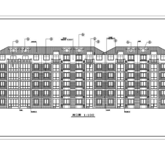 北方某6层砖混结构住宅楼建筑设计方案图纸