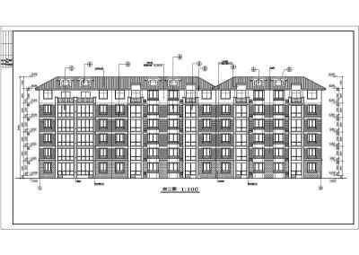 北方某6层砖混结构住宅楼建筑设计方案图纸