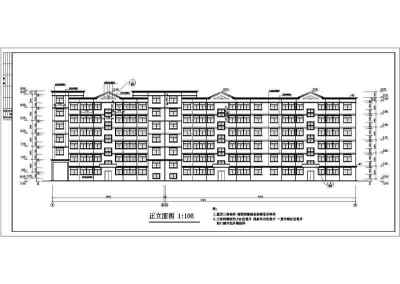 焦作市某多层砖混结构住宅楼建筑设计施工图纸