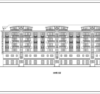 某沿街商住楼建筑设计图