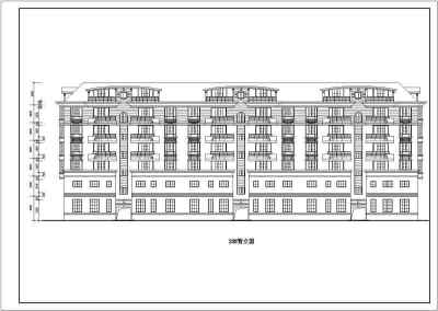 某沿街商住楼建筑设计图