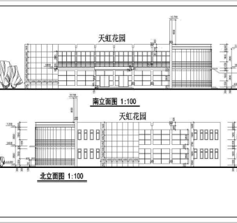 某地4层框架结构超市建筑设计施工图3D模型