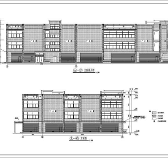 某地区三层框架结构超市建筑设计施工图