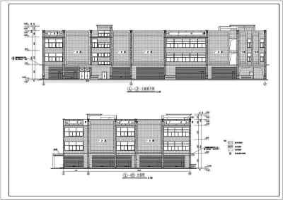 某地区三层框架结构超市建筑设计施工图