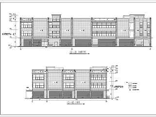 某地区三层框架结构超市建筑设计施工图