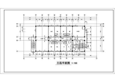 宾馆商住楼建筑全套施工设计CAD图