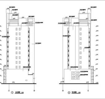 某精致商住楼建筑设计全套CAD施工图
