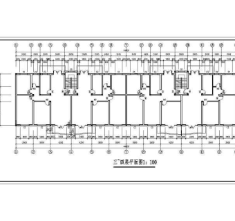 商住楼建筑设计CAD全套方案图