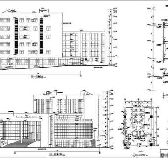 某地六层框架结构图书馆建筑设计施工图纸