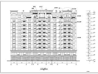 钢筋混凝土商住楼建筑设计CAD施工图纸