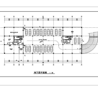 名士商住楼建筑平面设计CAD方案图