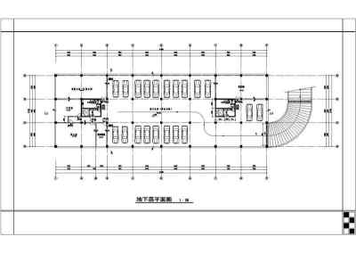 名士商住楼建筑平面设计CAD方案图